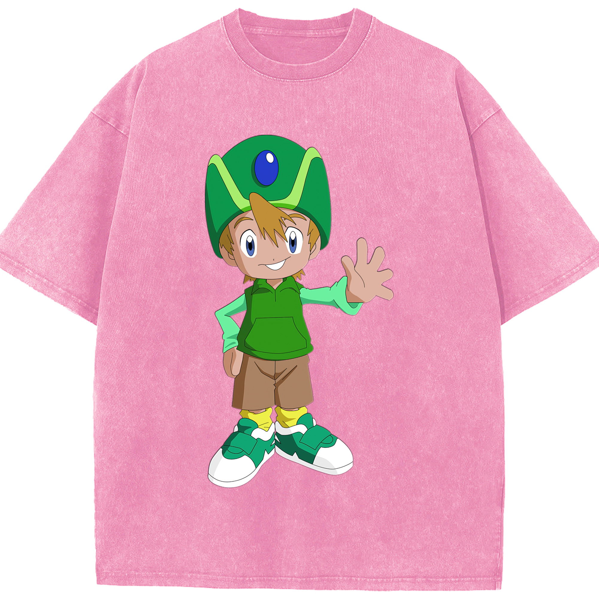 （画像用） Digimon デジタルモンスター/デジモン 綿100% ヴィンテージ風 半袖Tシャツ（フロントプリント）